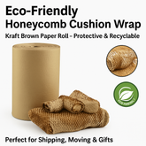 Brown Honeycomb Wrap Roll – Biodegradable Kraft Void Fill Packaging Paper Eco